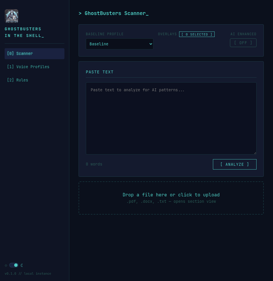 GhostBusters Chrome extension for in-browser AI detection