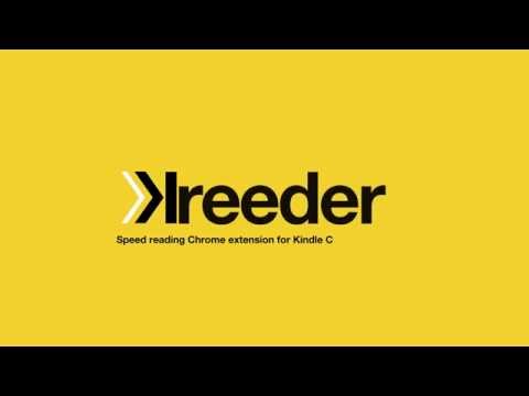 Kreeder speed reading demo on YouTube